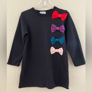SONIA RYKIEL LILA BOWS SWEATSHIRT DRESS